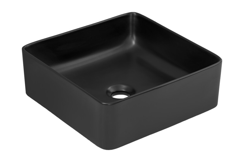 Umywalka nablatowa um-6276 slim 40 black dp