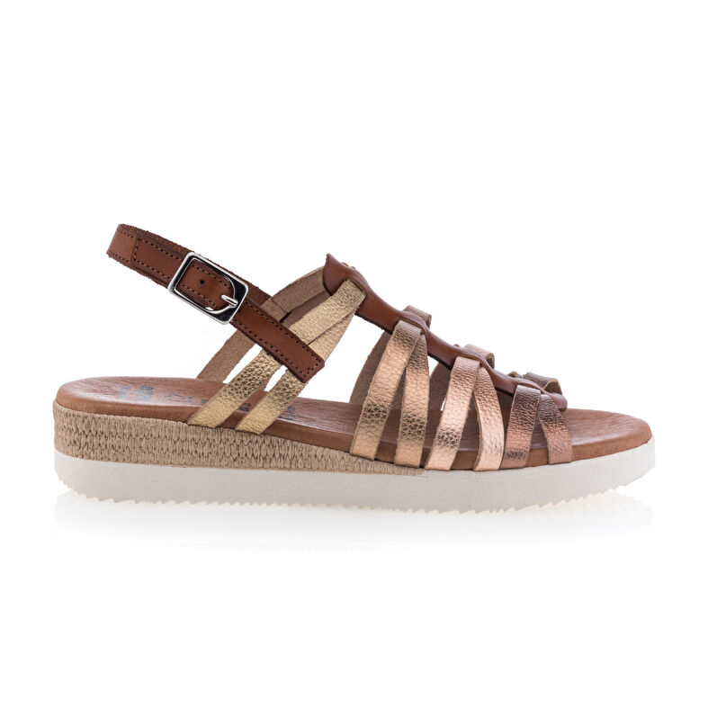 Brune sandaler / sko med åpen tå til dame