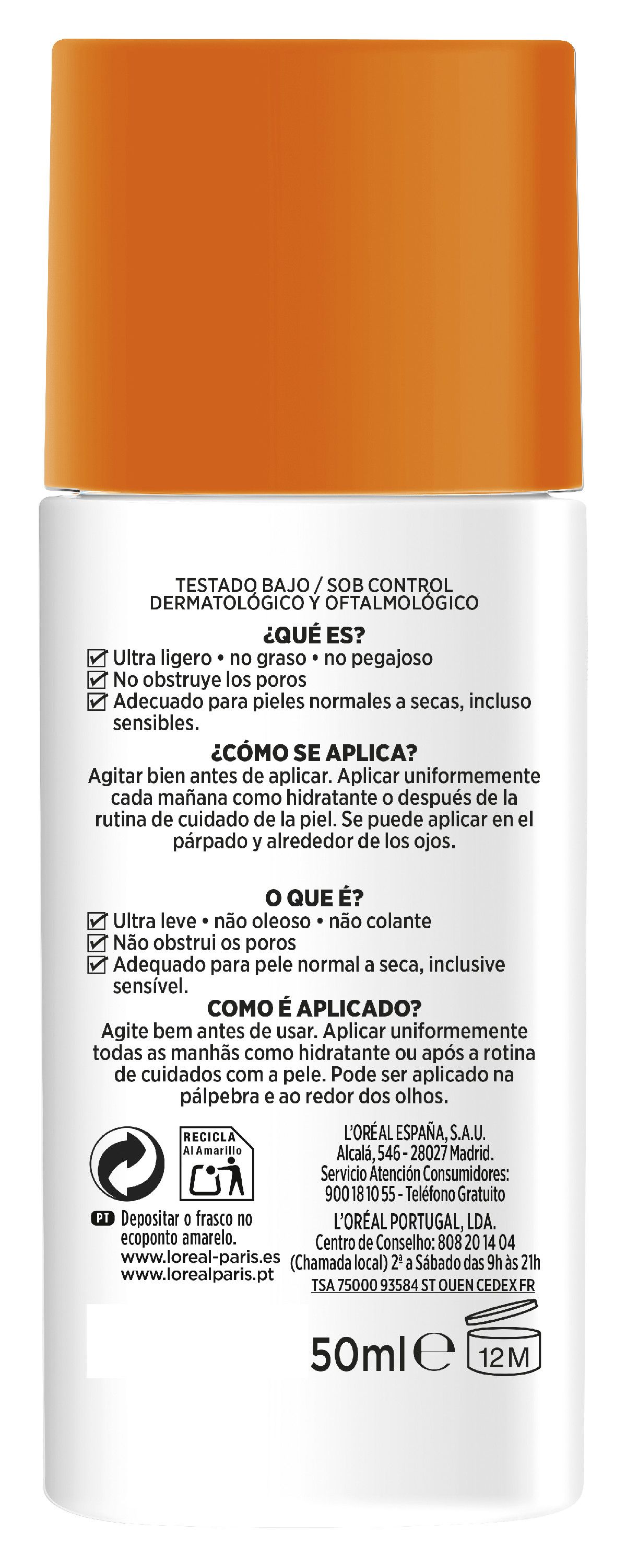 Men Expert Hydra Energetic dnevni nevidljivi fluid SPF 50 Hidratantne kreme za muškarce