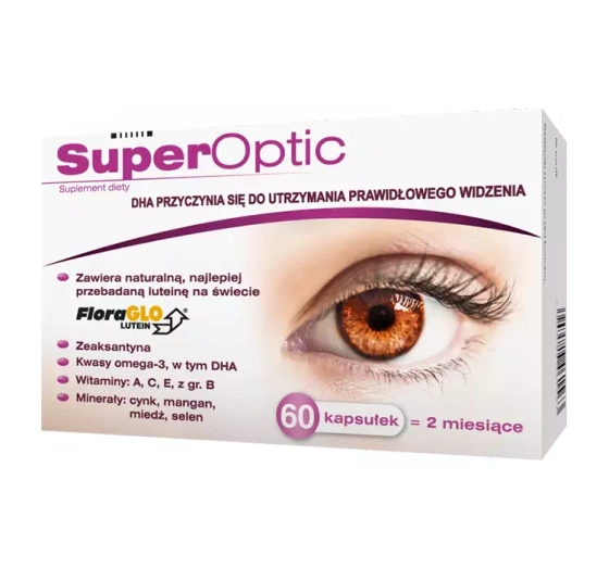 SuperOptic suplement diety na poprawę komfortu widzenia 60 kapsułek