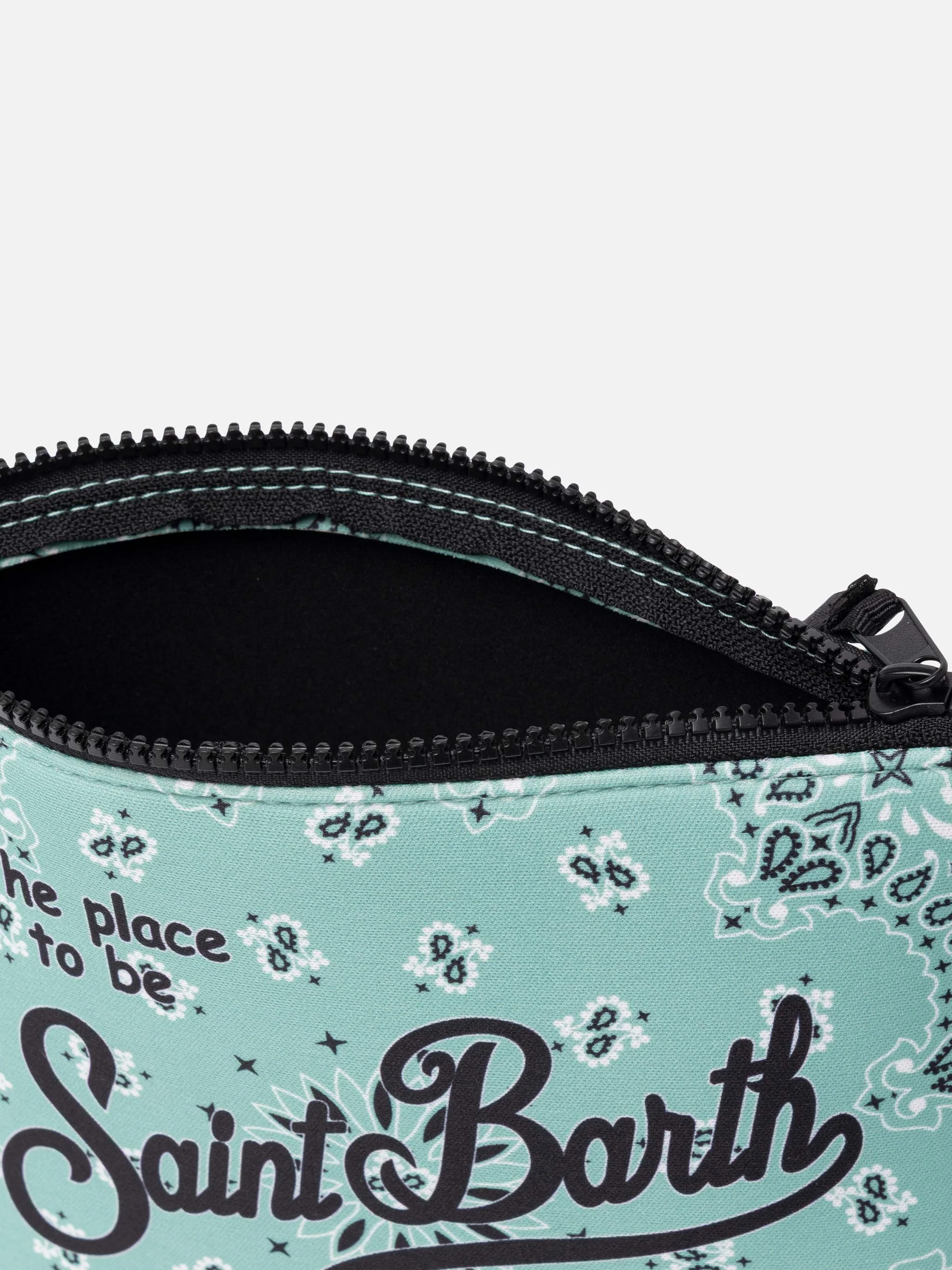 Aline scuba clutch tas met bandana-print