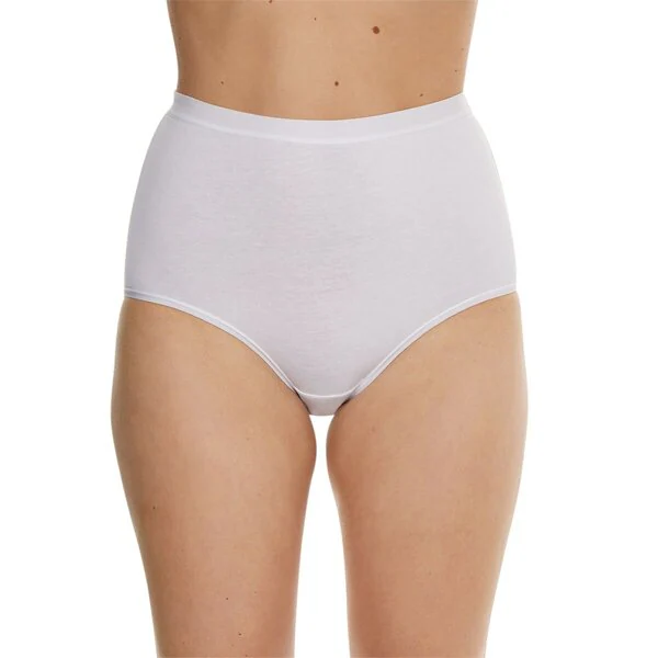 Kruidvat Cotton Stretch Maxi női alsó<br>fehér, L-es méret, 2 darabos