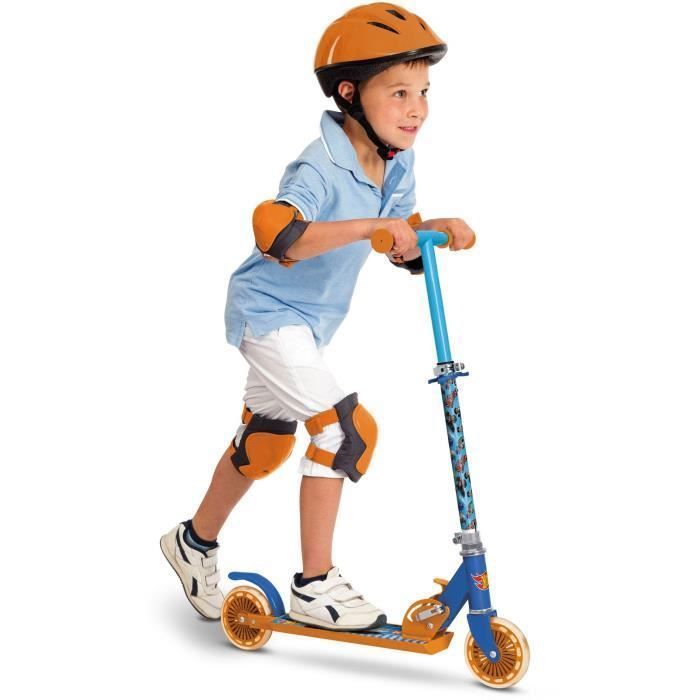 MONDO - Patinete plegable de 2 ruedas / Patinete de impulso - Hot Wheels