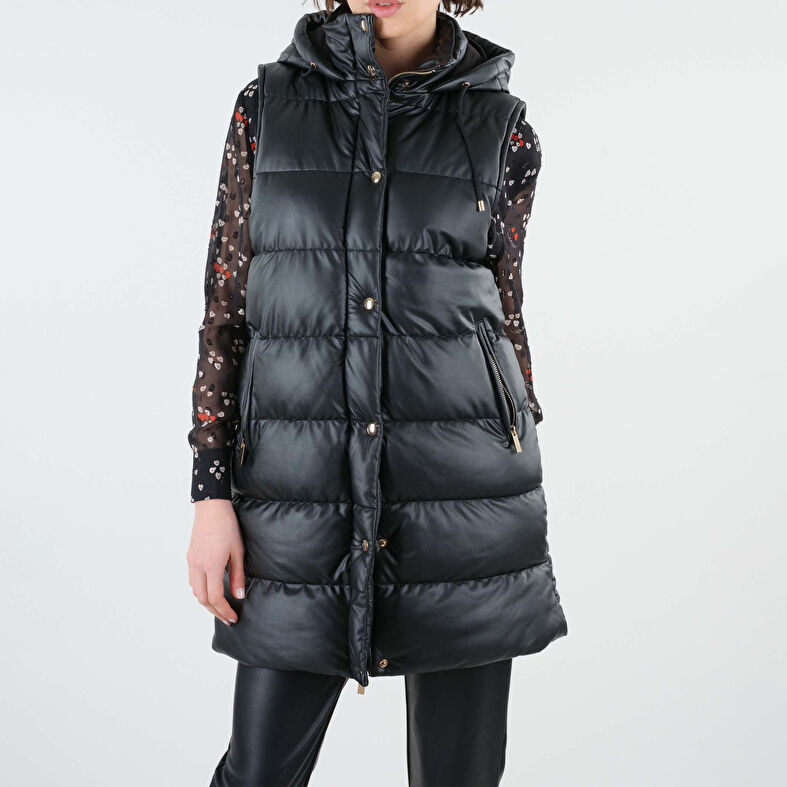 Cappotto nero da donna