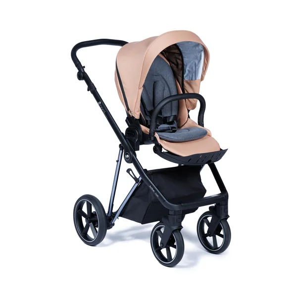 Nordbaby Active Lux barnvagnsset kopparbeige, kromram