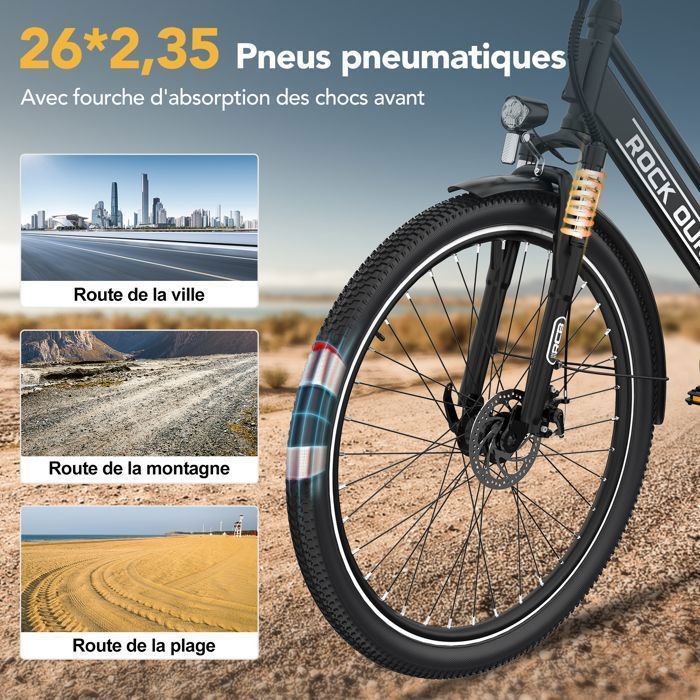 Bicicletta elettrica urbana RCB RK8S da 26