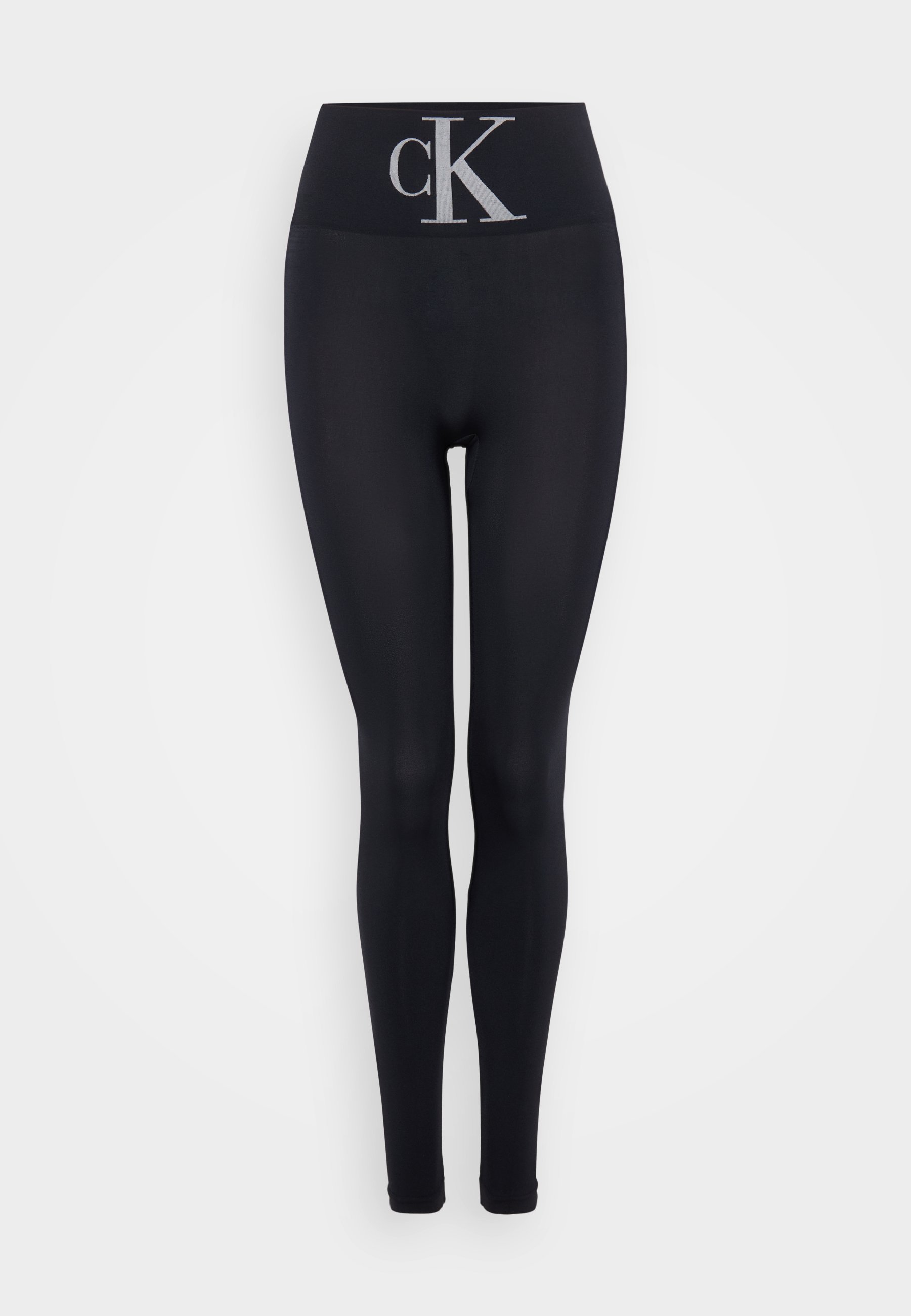 Calvin Klein Underwear DAME HØY LIV MONOGRAM - Leggings - Strømpebukser - svart