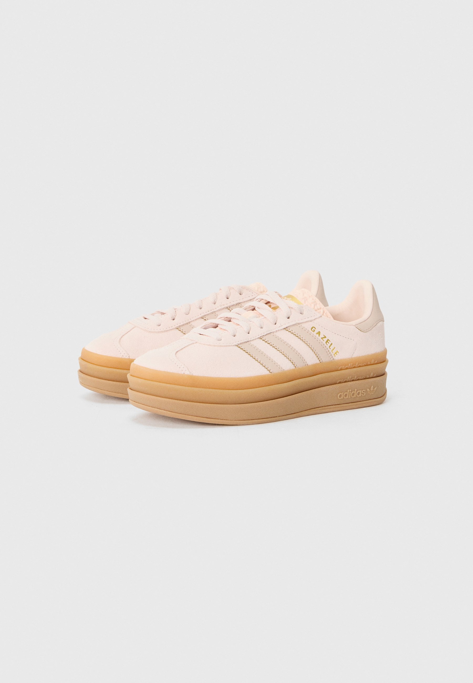 adidas Originals GAZELLE BOLD UNISEX - Sneakers - quartz/wonder taupe/gum