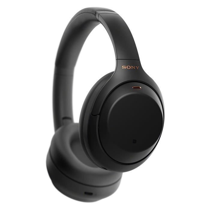 Auriculares Bluetooth - SONY - WH-1000XM4 Negros - Cancelación de ruido - 30 horas de duración de la batería - Micrófono incorporado