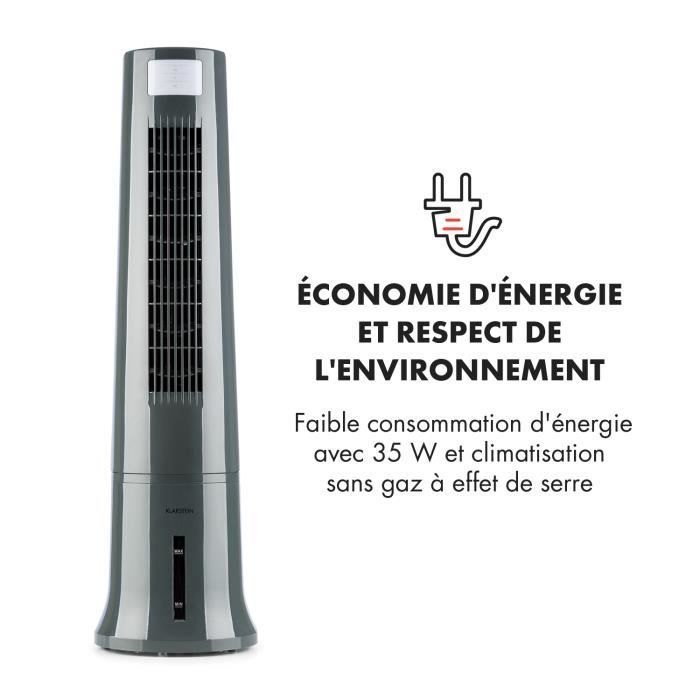 Enfriador de aire - Klarstein - humidificador - iones negativos - 530 m³/h - negro