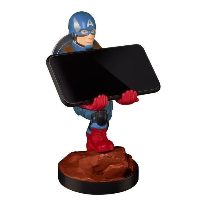 Captain America Figurine - Controller and Smartphone Stand & Charger - Exquisite Gaming