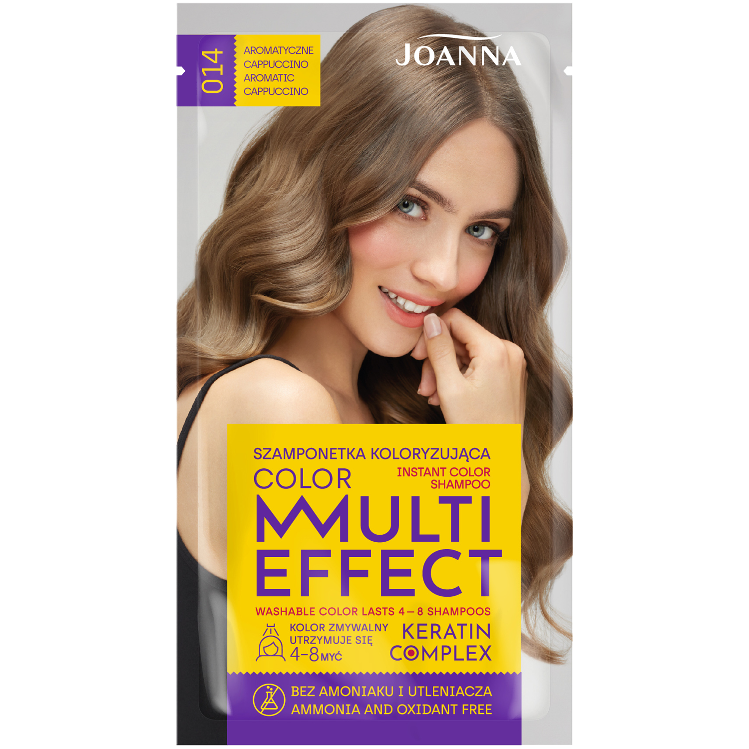Joanna hair coloring shampoo 014 aromatic cappuccino Multi Effect
