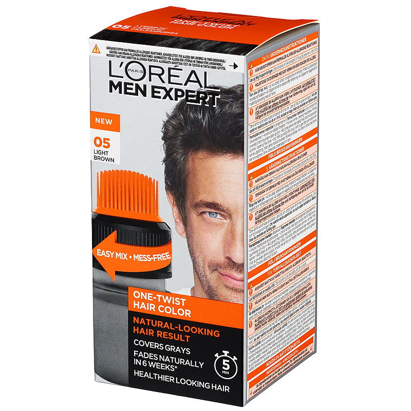 Tinte para el cabello Loreal Men Expert, castaño claro 05