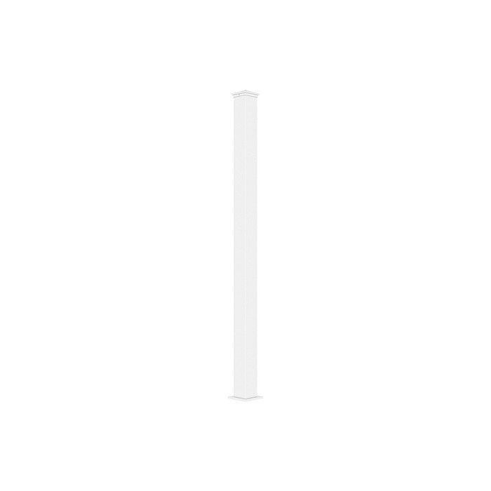 Pilier pour portail en aluminium - L15 cm x H190 cm - blanc - NERETO