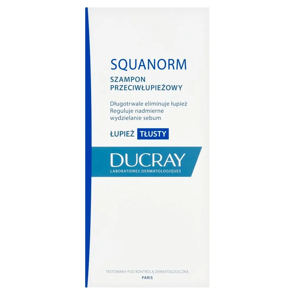 Ducray Squanorm Szampon niwelujący łupież tłusty