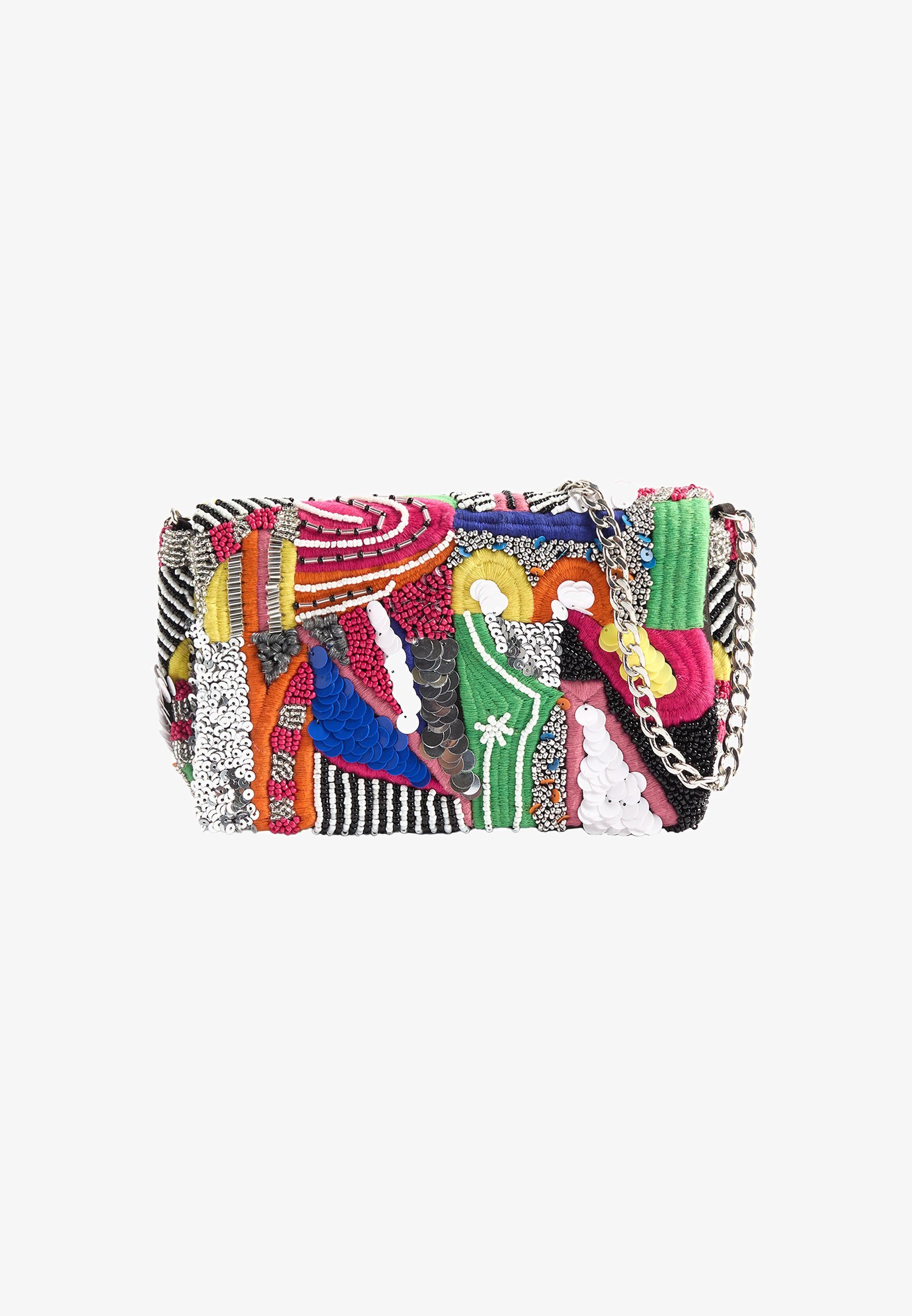 PARFOIS MET KRALEN - Crossbodytas - heldere veelkleurige