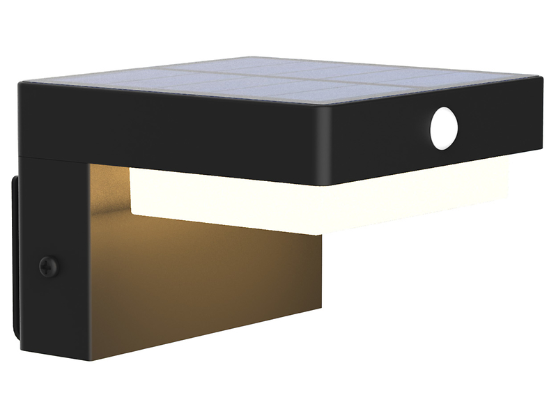 Kinkiet solarny Mali LED aluminiowy czarny