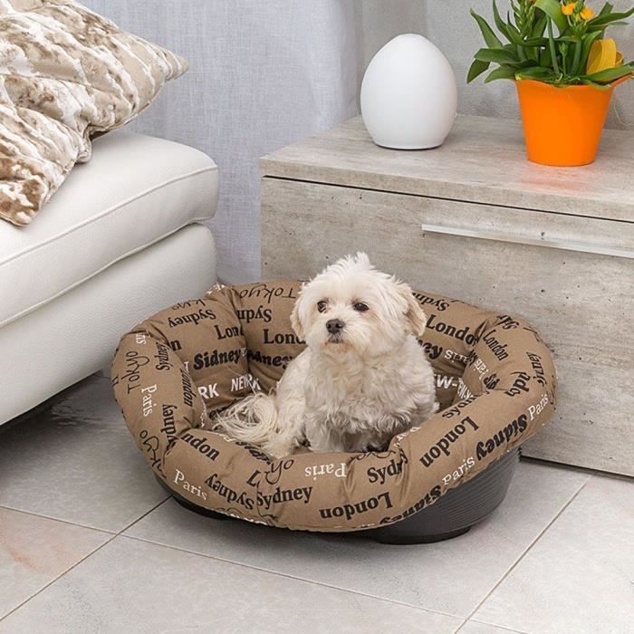 Cesta con cojín estampado - Tamaño S - 52 x 39 x 21 cm - FERPLAST
