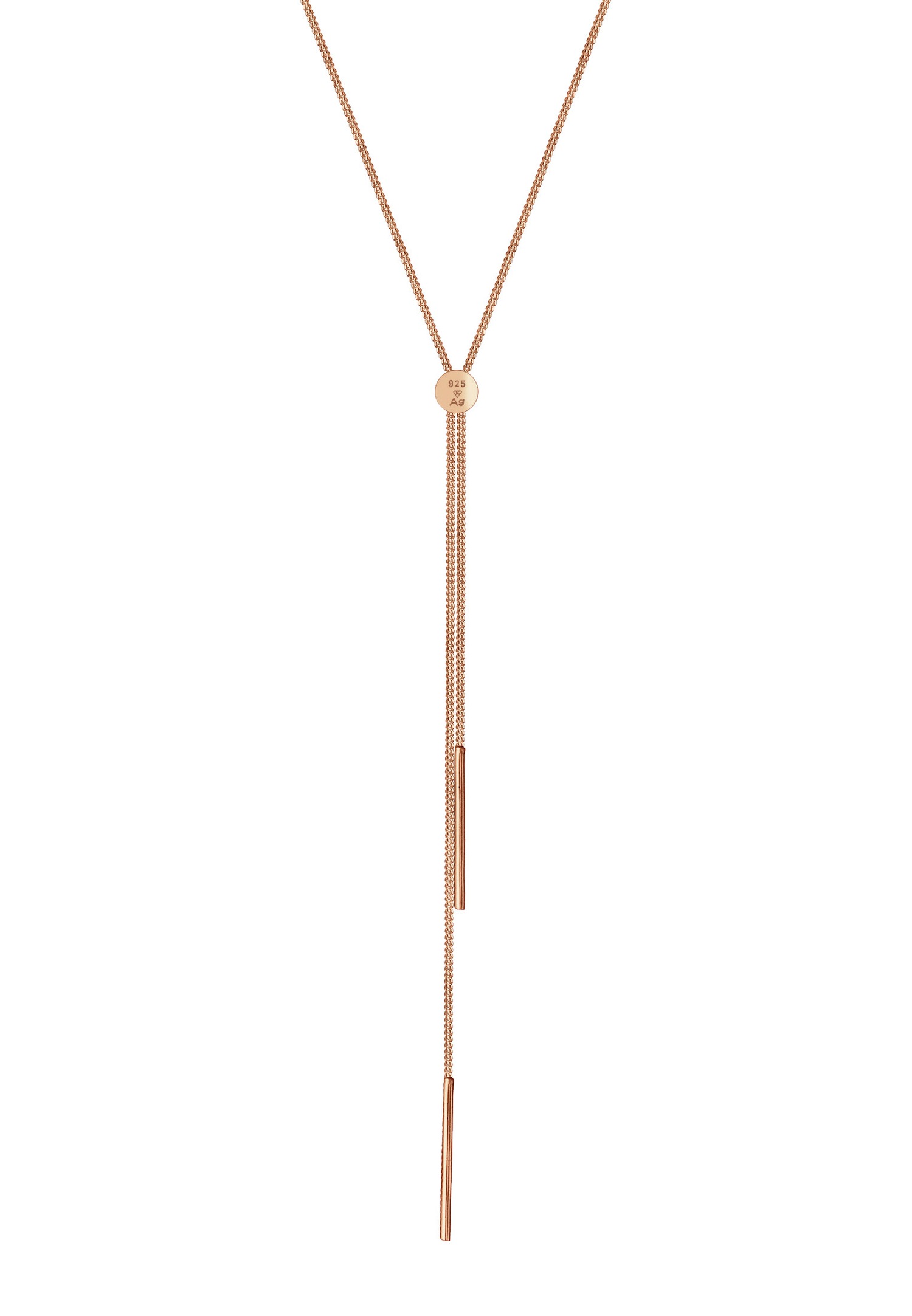 Elli Femmes Chaîne en Y Géo Bâton Basique Tendance Blogueur en Argent Sterling 925