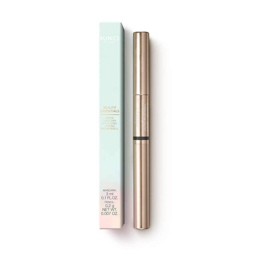 BEAUTY ESSENTIALS KULMAVAHVA RIPSIVÄRI JA 10H PITKÄKESTOINEN KULMAKYNÄ 04 Tummanruskea