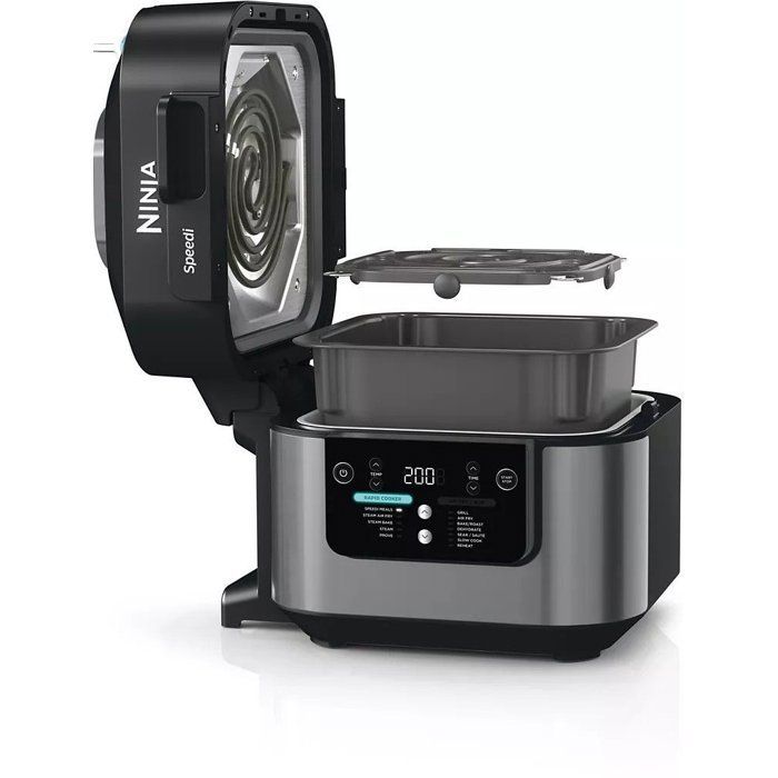 NINJA Multikocher – Speedi Schnellkocher ON500EU – 5,7 l Fassungsvermögen – Silber/Schwarz – 1760 W