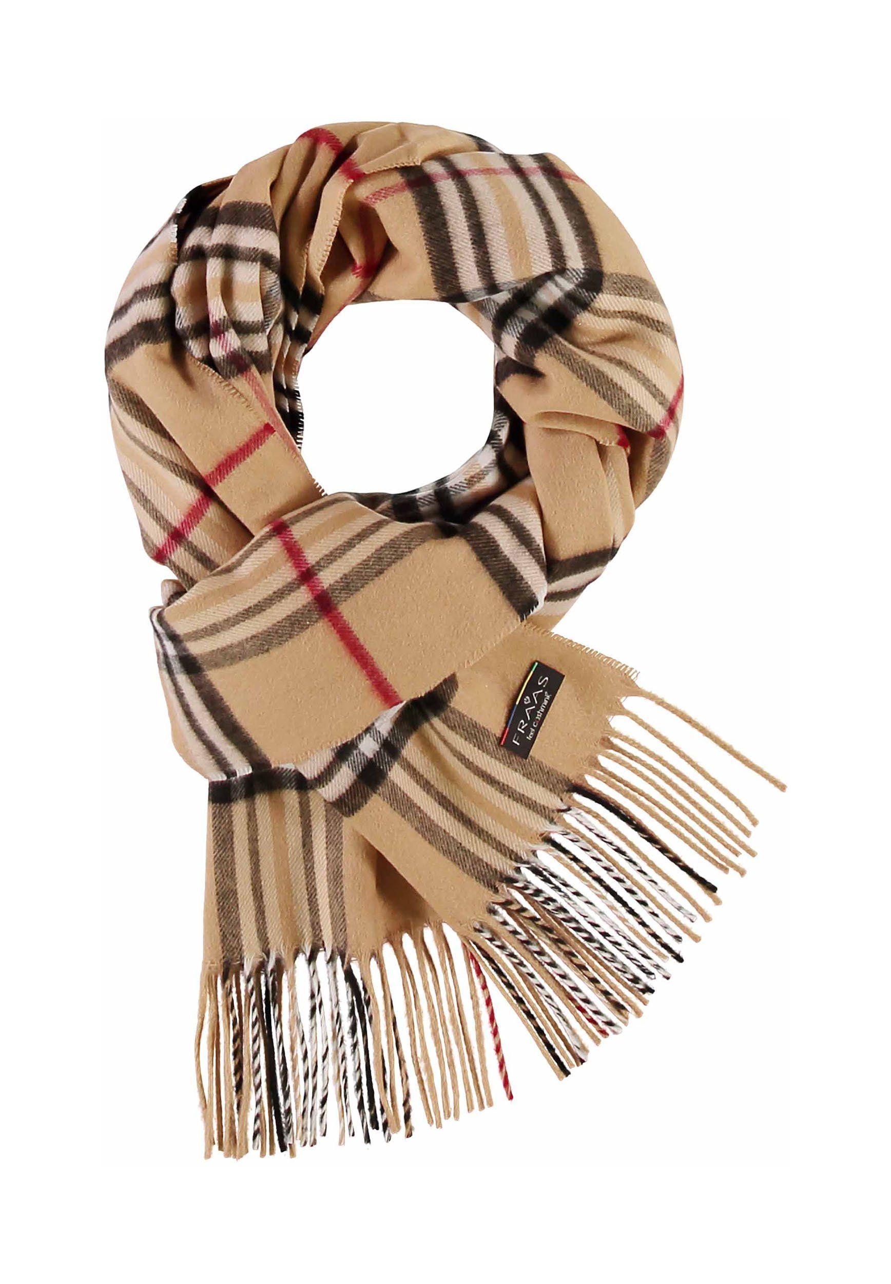 FRAAS PLAID CASHMINK - Sjaal - camel