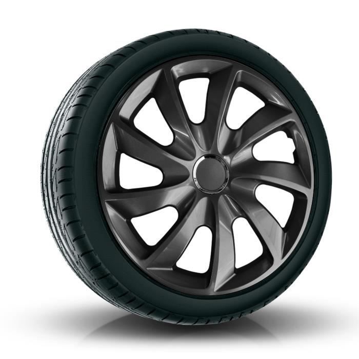13-inch graphite wheel trims Stig NRM 4x wheel trims for RENAULT OPEL FORD CITROEN MERCEDES