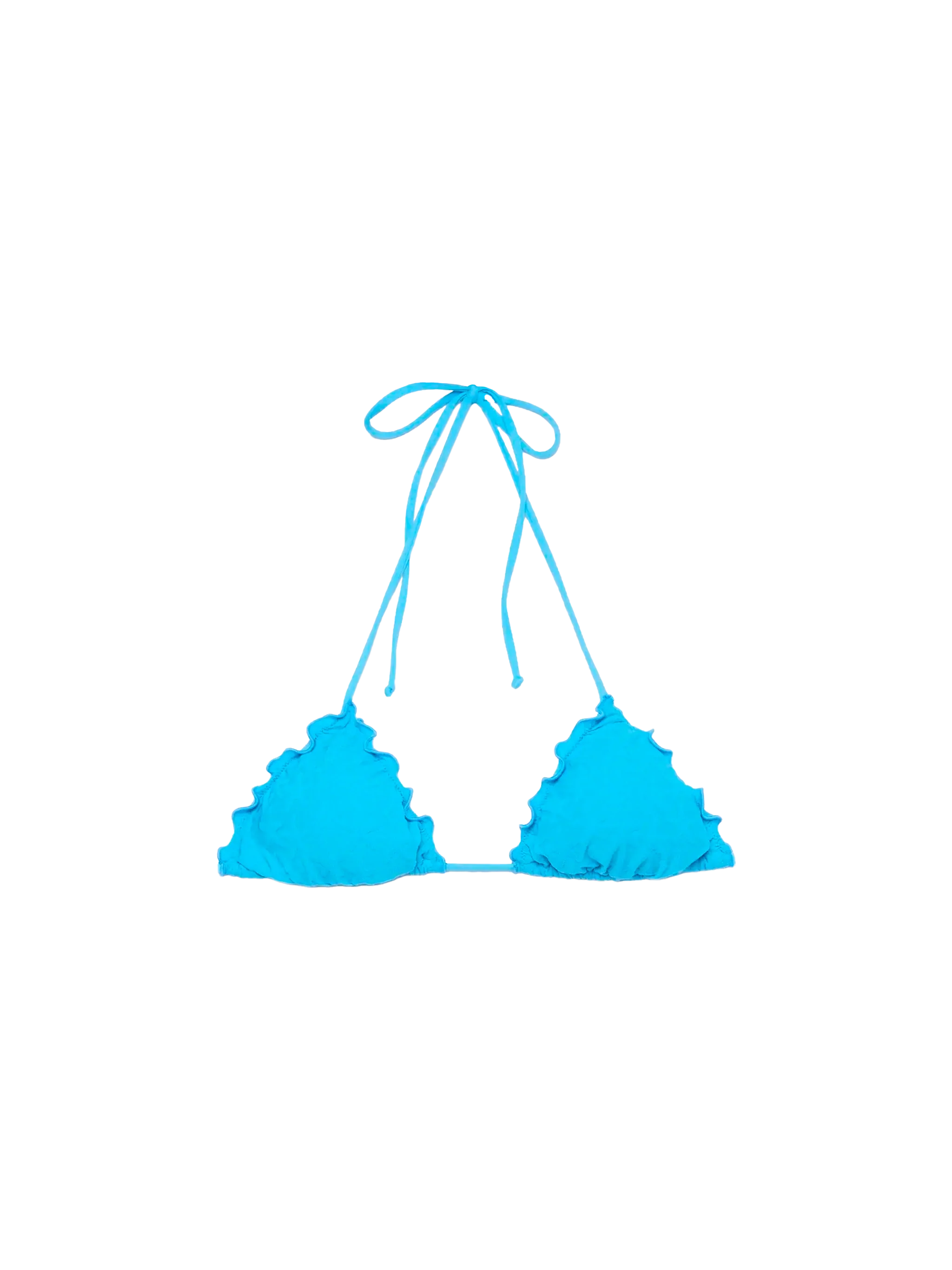 Top triangular clásico Sagitario con estampado de estrella de mar en relieve