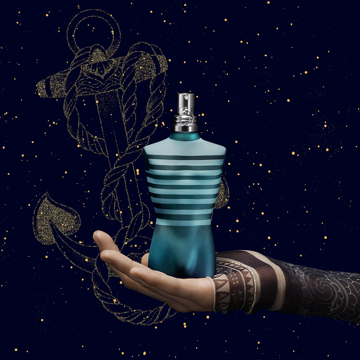 Set cadou Le Male – Apă de toaletă, spray deodorant și spray de călătorie