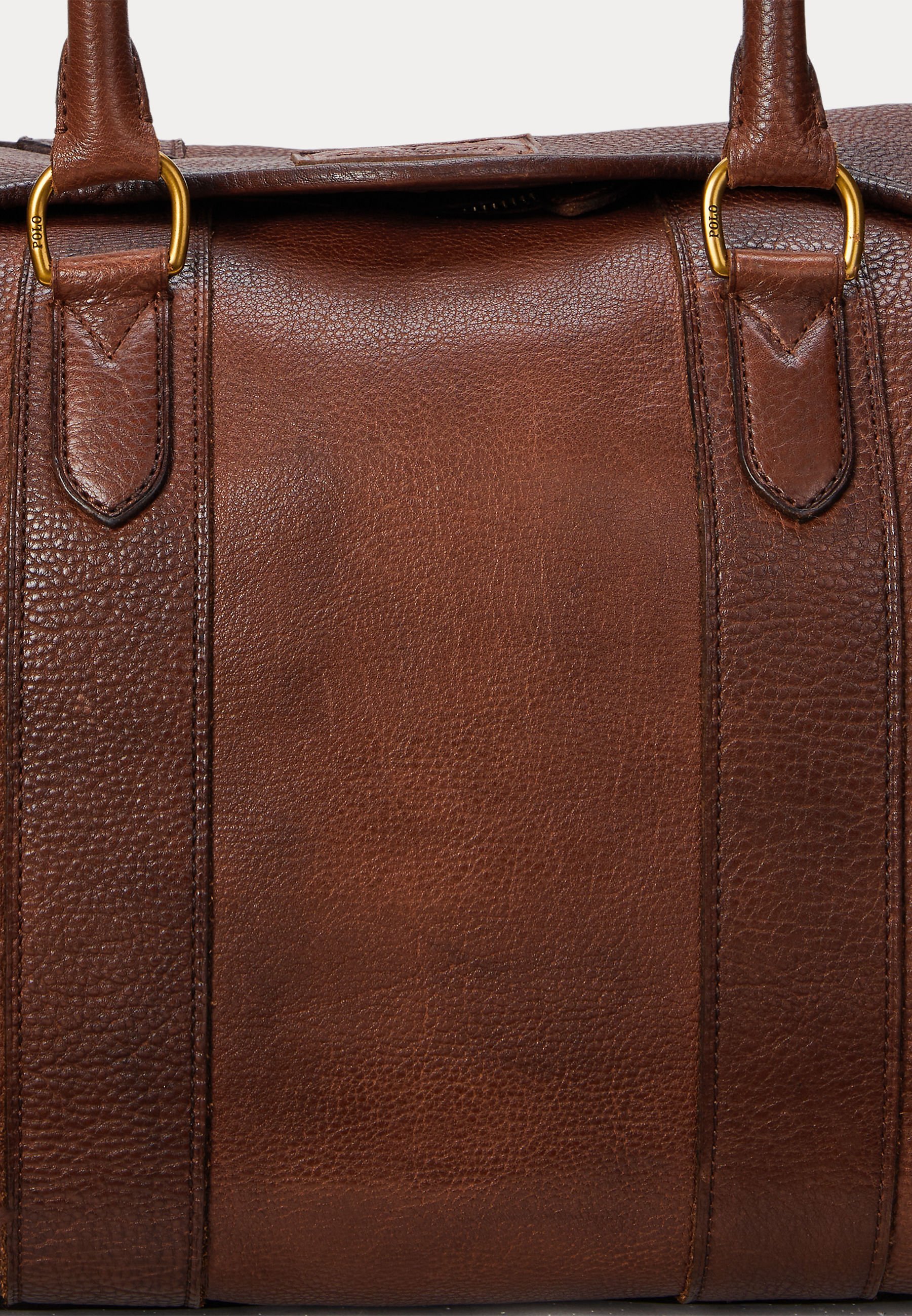 Polo Ralph Lauren HERITAGE LEATHER DUFFEL - Weekendtas - bruin