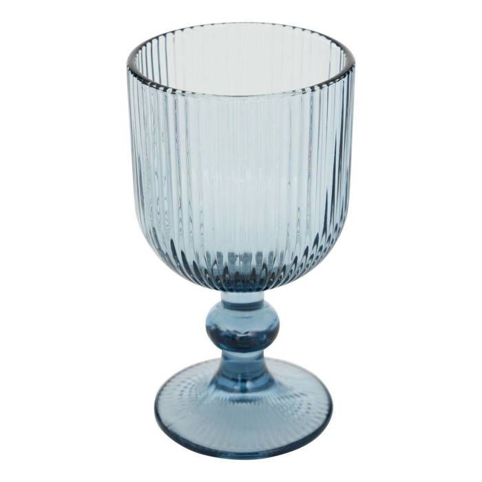Lot de 6 verres à vin Ema bleu D7,9xH14,3cm - Atmosphera Créateur d'intérieur