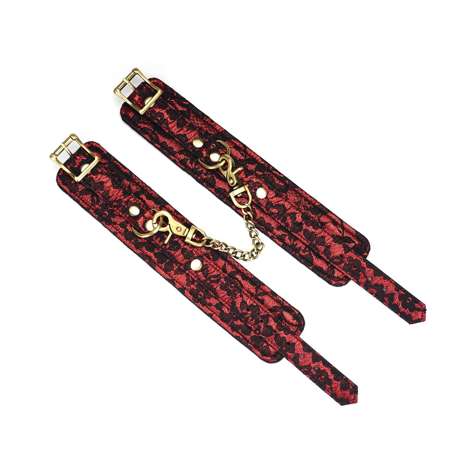 Dear Soul Victorian Garden Lace and Velvet Ankle Puños