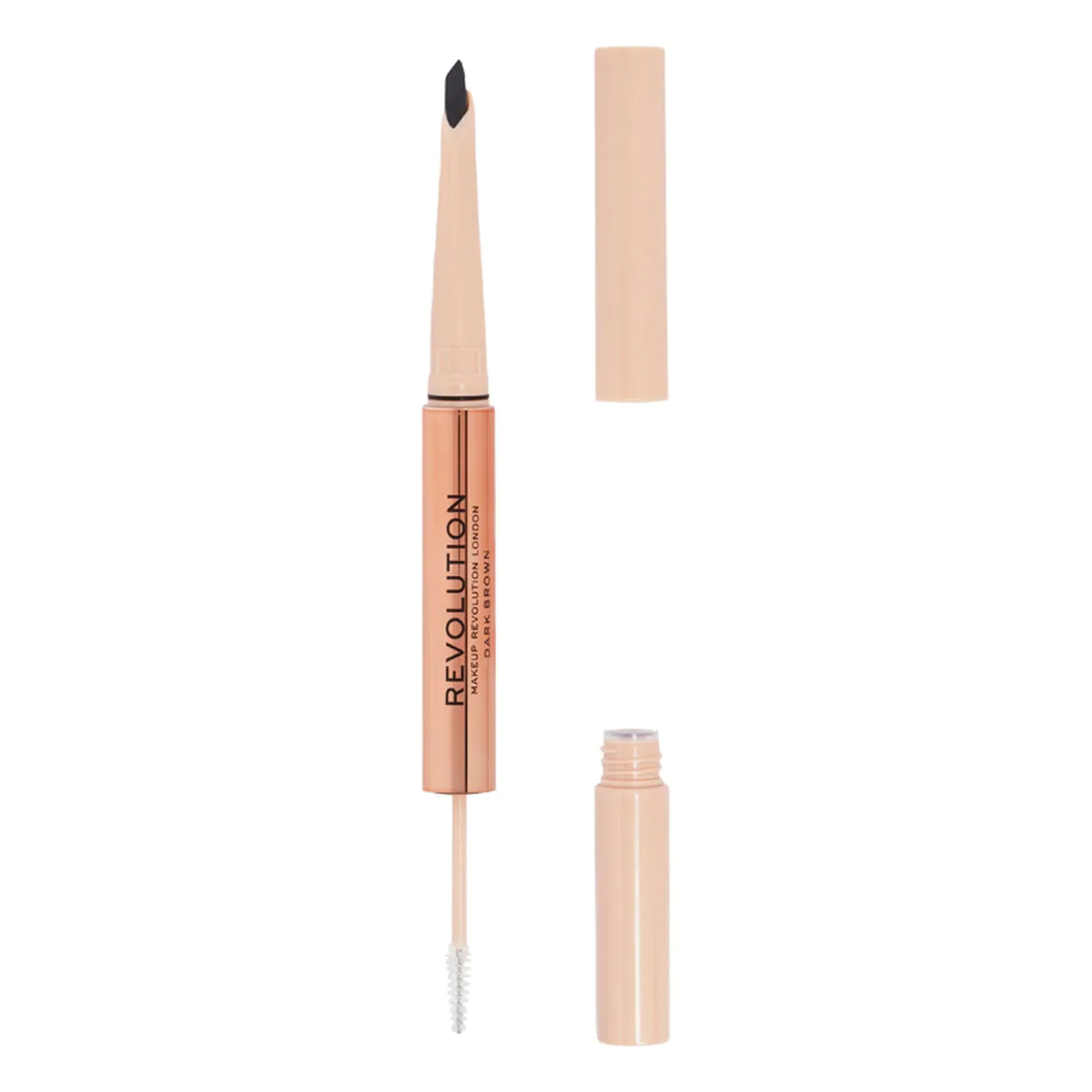 MAKEUP REVOLUTION Fluffy Brow Filter Duo Kredka do brwi Dark Brown 1szt