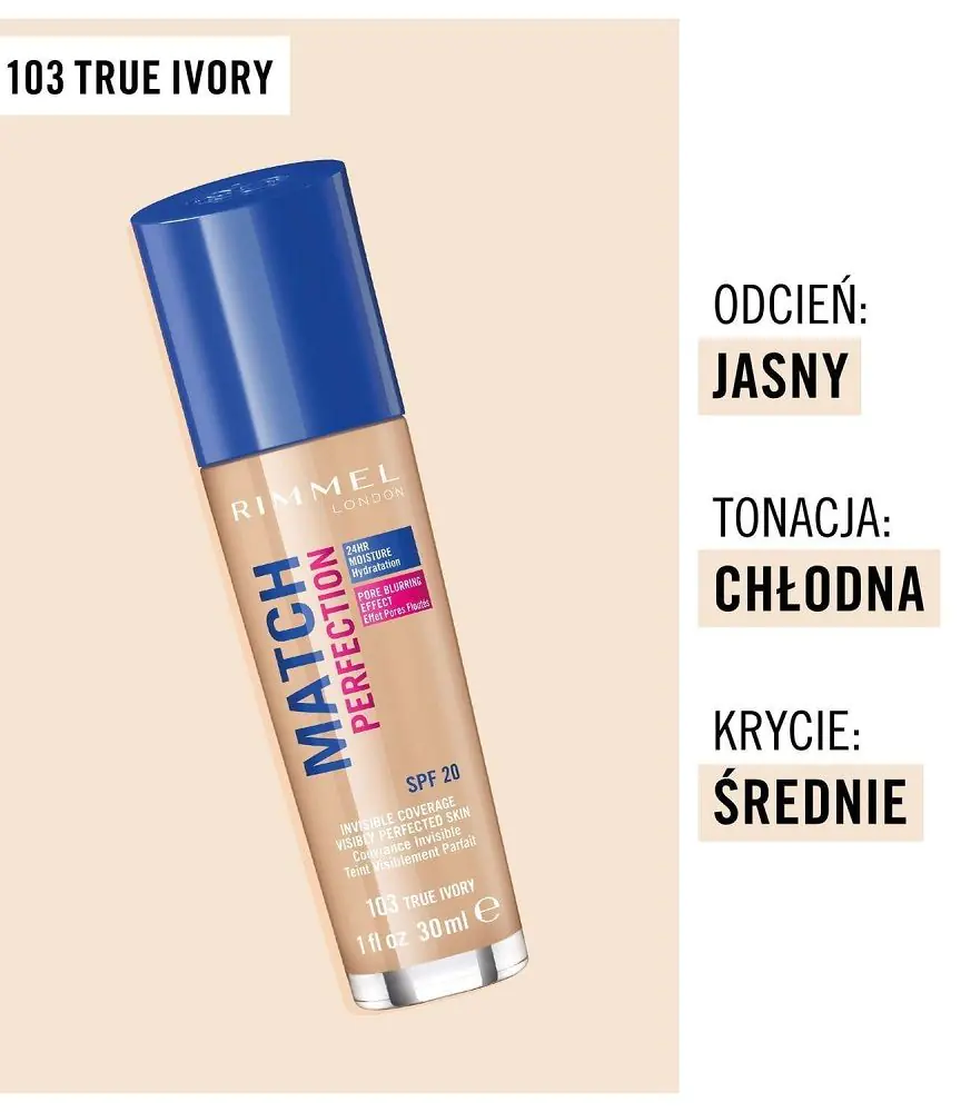 Rimmel Match Perfection Podkład do twarzy, 103
