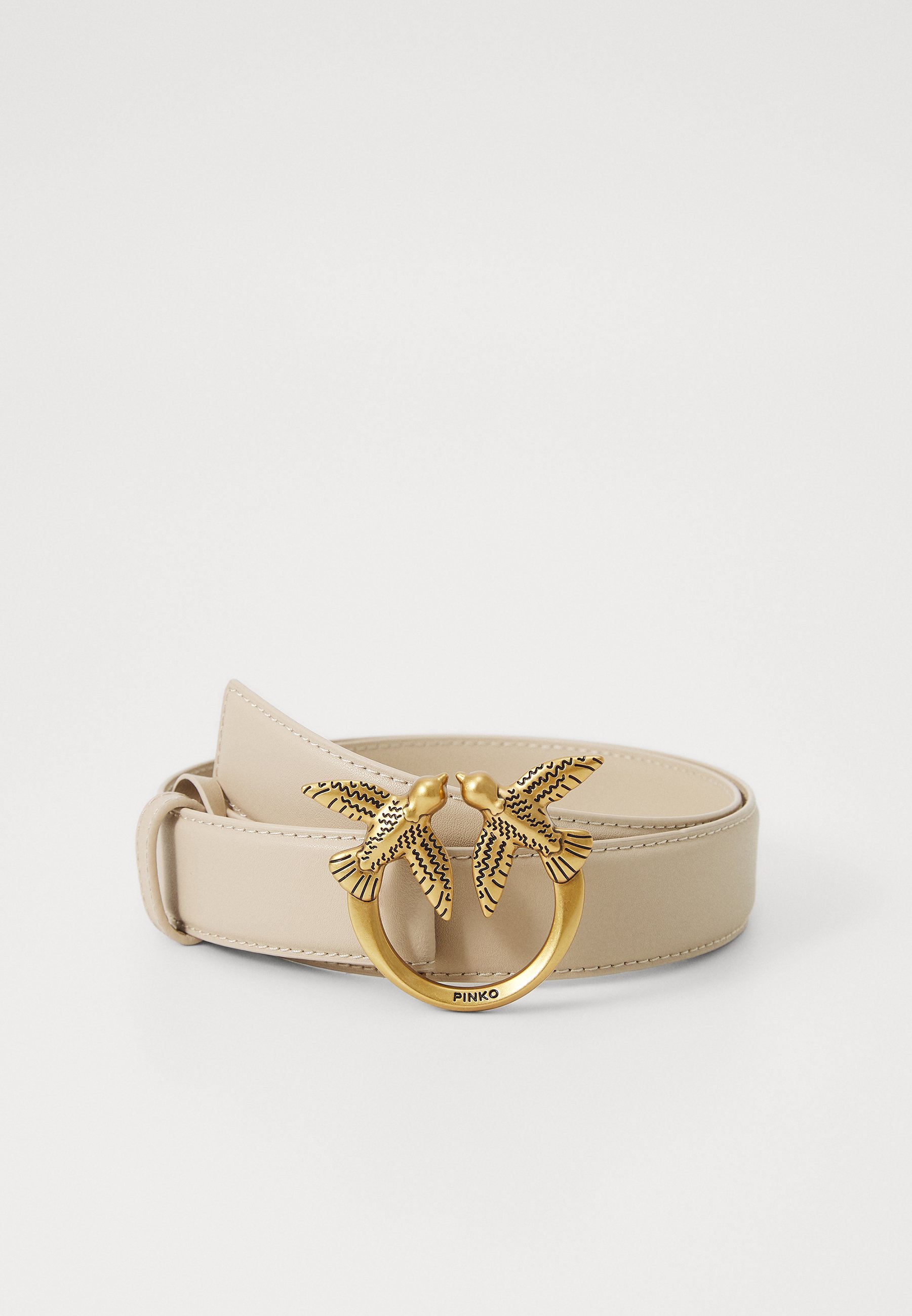 Pinko LOVE BERRY BELT - Ceinture beige/grigio fumo/antique gold-coloured
