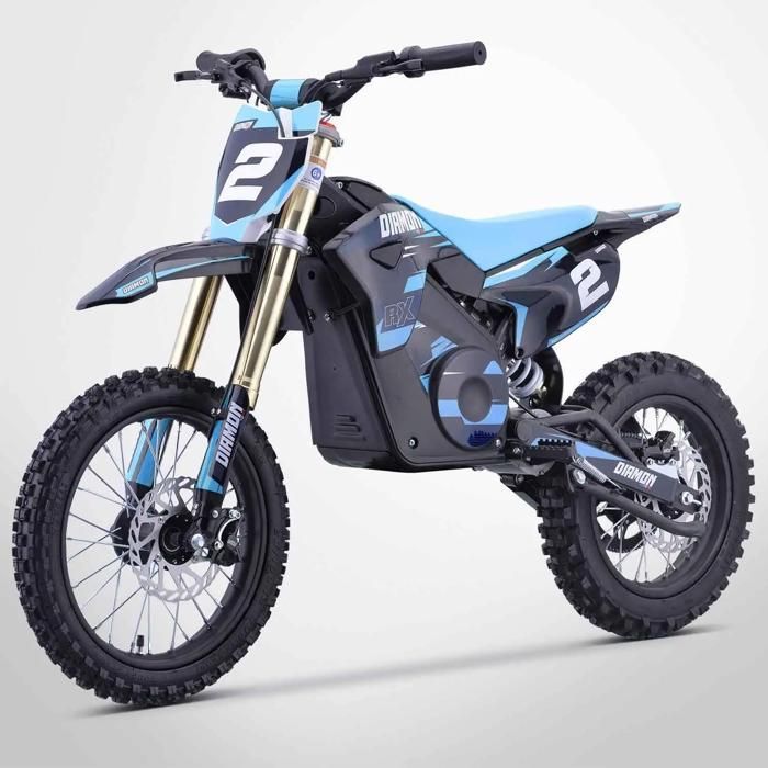 Moto Enfant Électrique 1300W / Moto cross ORION 1300W / 14/12 / Édition 2021 / Bleu