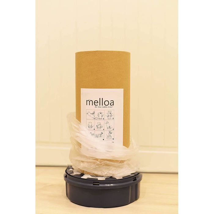 Filme de Refil para Cesto de Fraldas Melloa – À prova de odores, compatível com Tommee Tippee Sangenic & Tec, Simplee, Twist & Cli