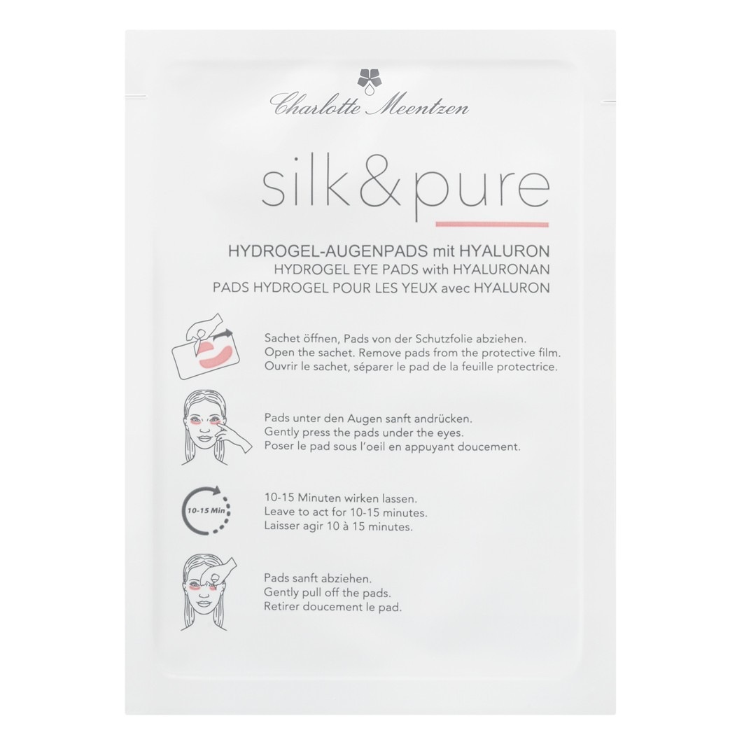 Coussinets pour les yeux Charlotte Meentzen en soie et hydrogel pur - 2 pièces.