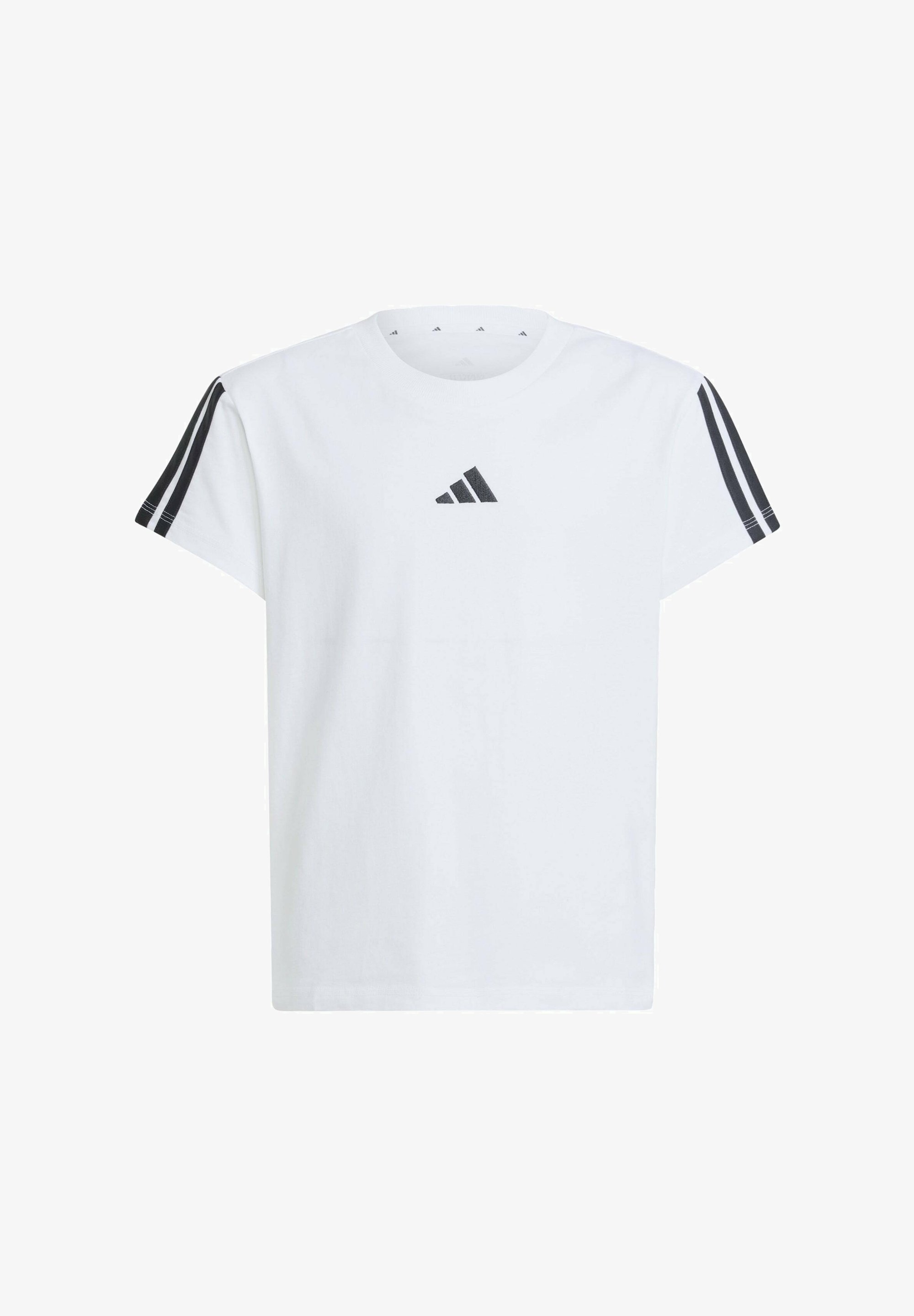 adidas Sportswear ESSENTIALS TEE - Printtipaita - white/black