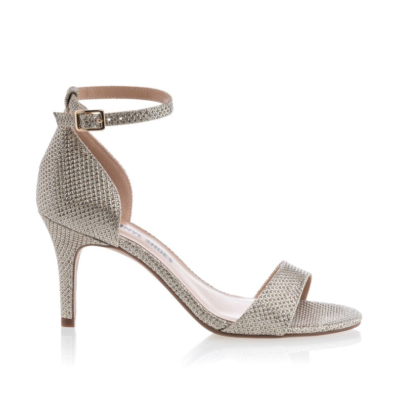 Sandalias grises para mujer / Zapatos de punta abierta