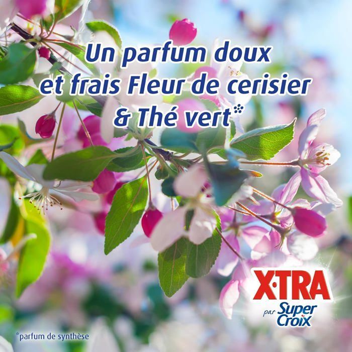Vaskekapsler - Super Cross av X•Tra - Trio-Caps - Japan - Kirsebærblomst og grønn te