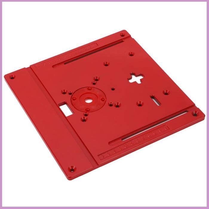Placa de inserción multiusos de aleación de aluminio Cocosity para mesa de fresadora, compatible con máquinas de corte y sierras de calar.