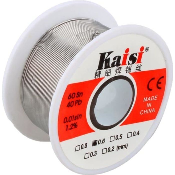 Solder Wire - HB016 - Tin - 0.6 mm - 60% Sn - 1.2% Flux