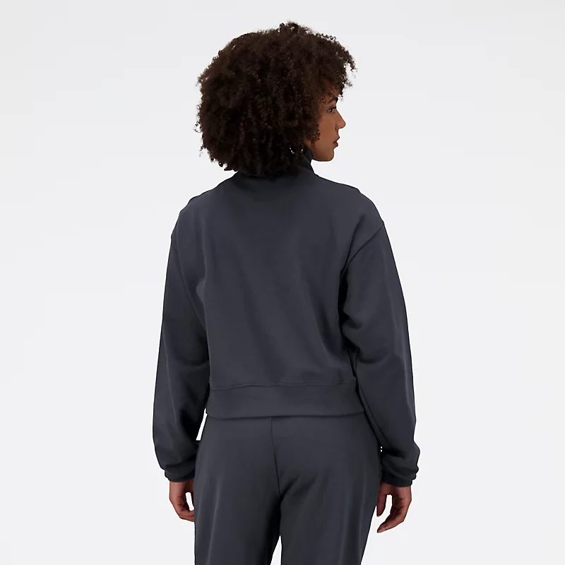 Femme Athletics Remastered French Terry 1/4 Zip - BLACKTOP