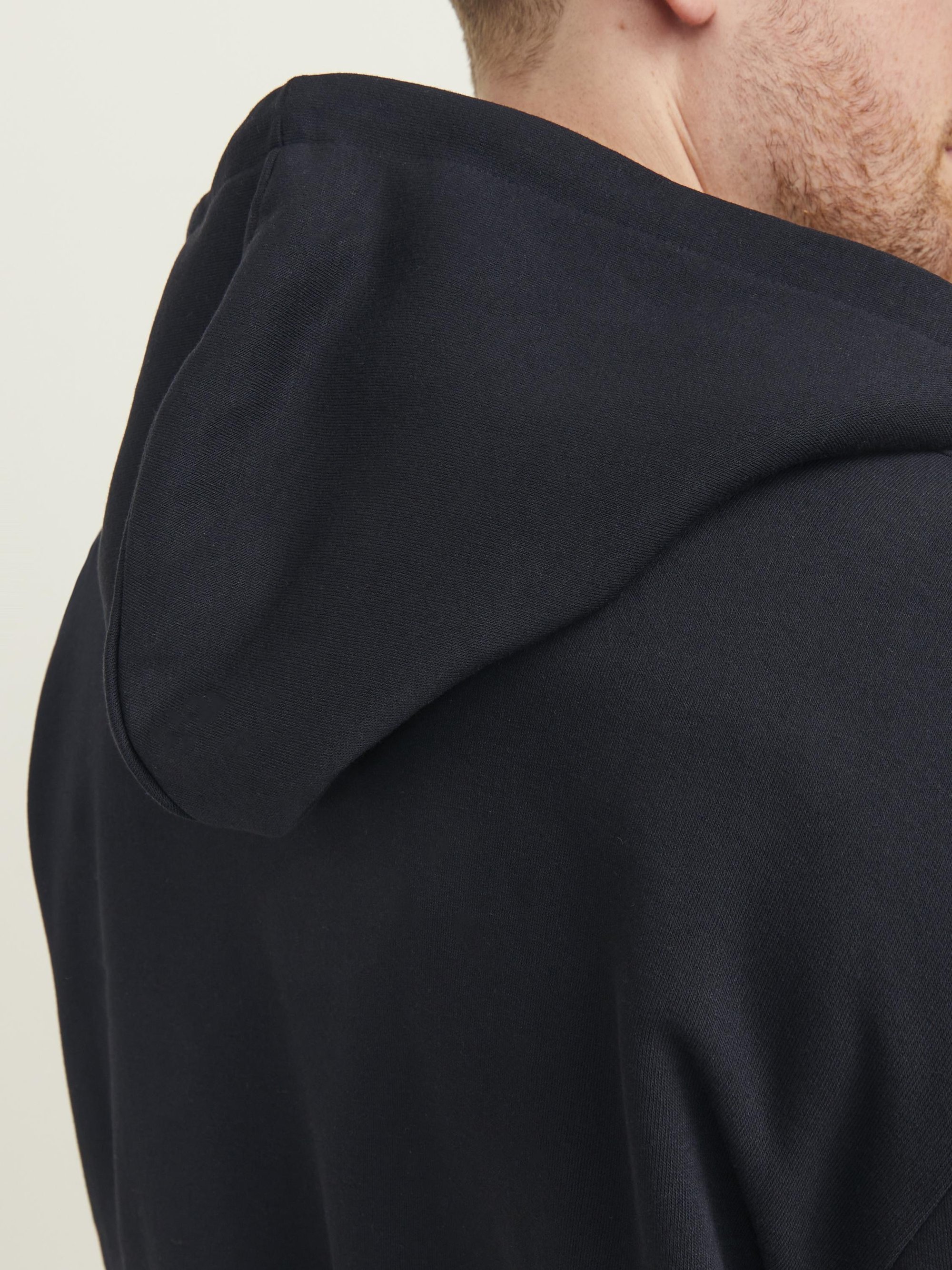 Jack & Jones JJEBRADLEY PLUS - Sweatshirt met rits - zwart