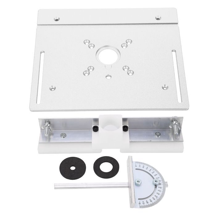 Aluminum Woodworking Insert Base Plate for Metal Router Table Saw - SALALIS