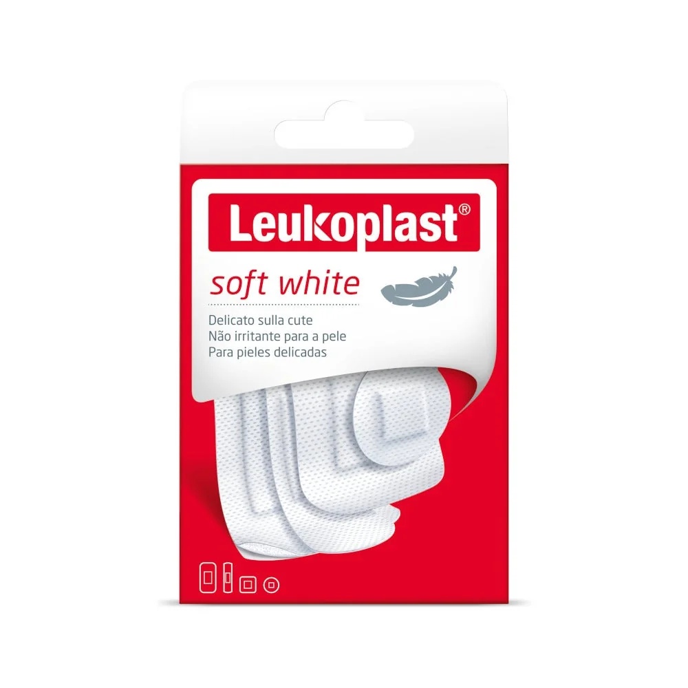 LEUKOPLAST Leukoplast Soft Blanco 40 piezas de apósitos transpirables Ass