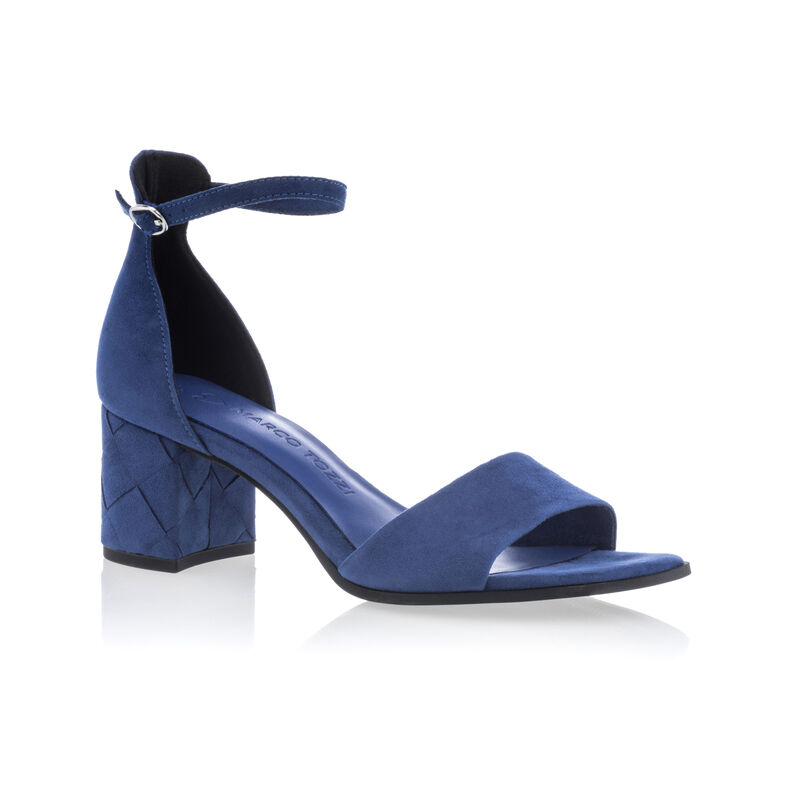 Blaue Damensandalen / Zehenfreie Schuhe