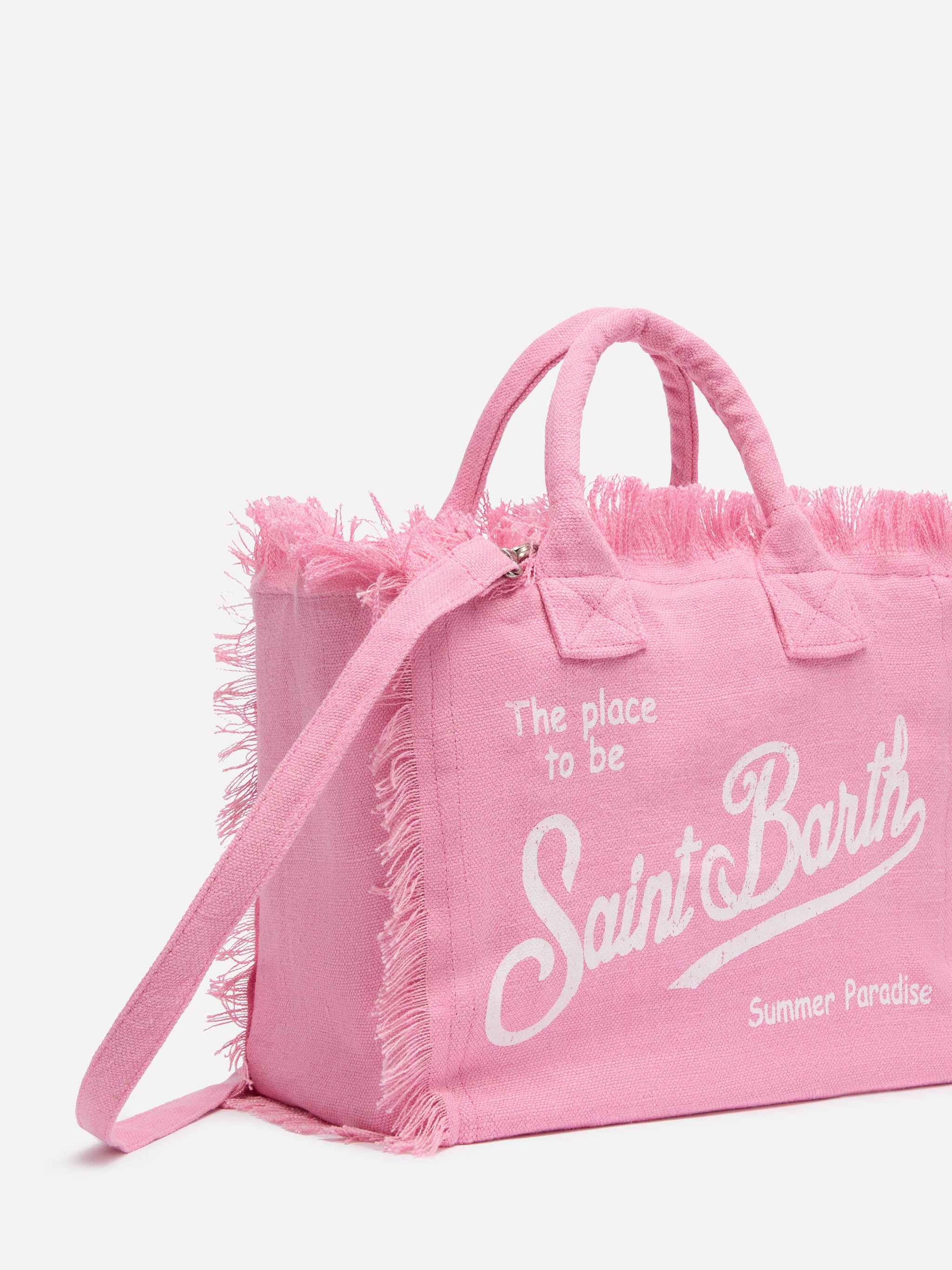 Bolsa Colette em linho rosa