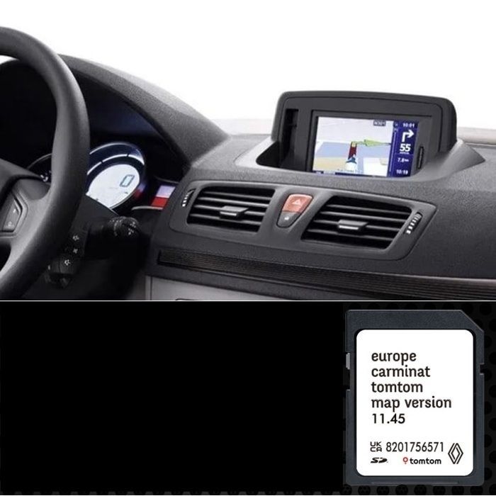 Carte SD Navigation GPS Europe 2025 - version 11.45 - 8201756571 Compatible avec Renault TomTom Carminat